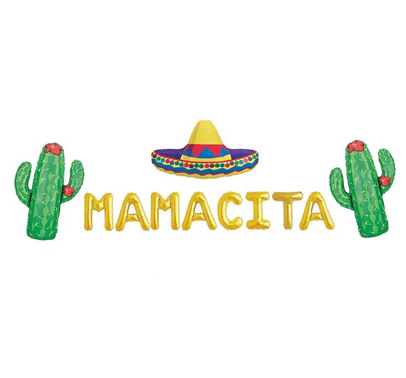 Mamacita Globos Fiesta Baby Ducha Decoracion Taco Baby Ducha Etsy