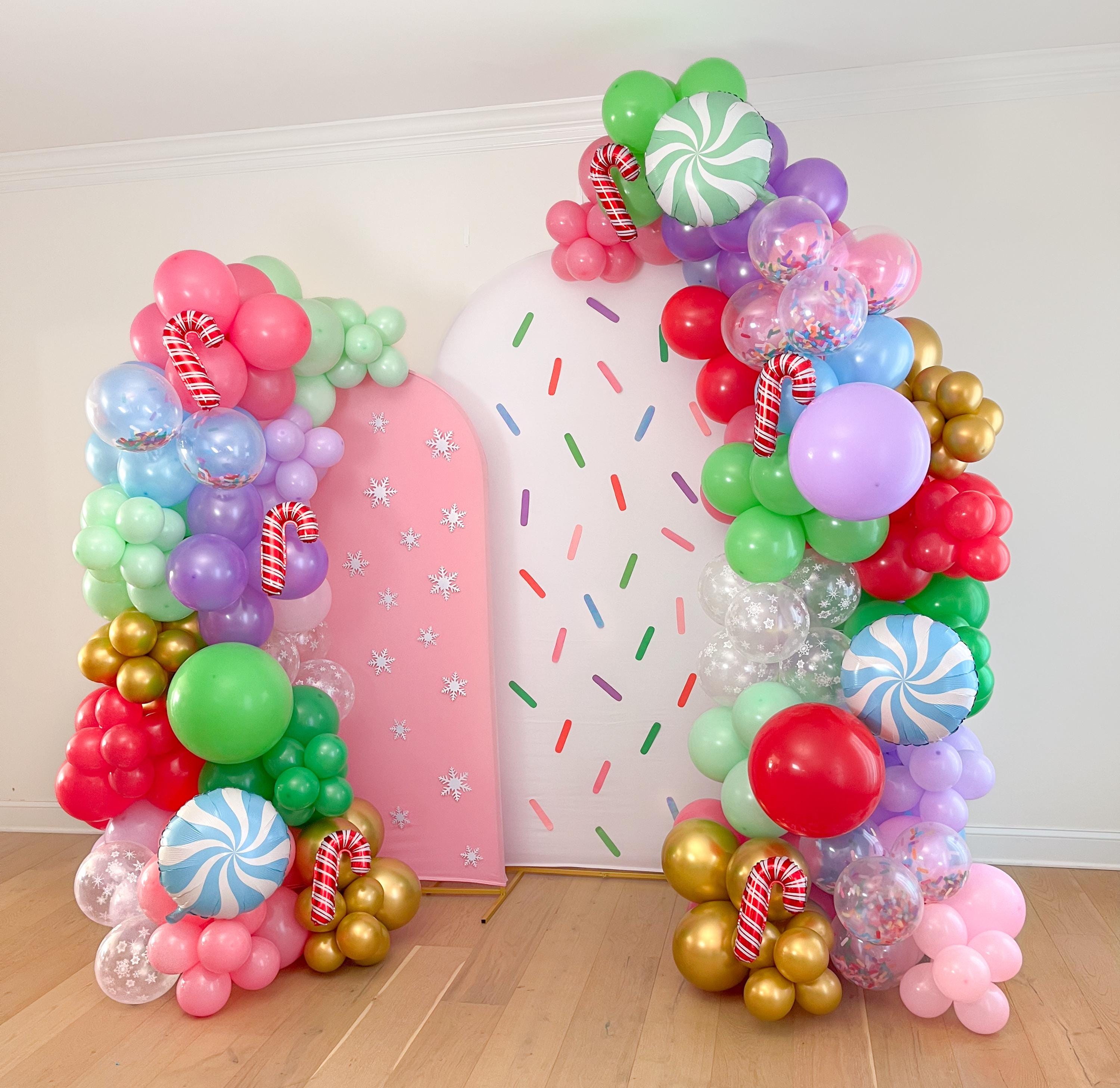 Christmas Land of the Sweet Balloon Garland Arch by CherCanDoIt