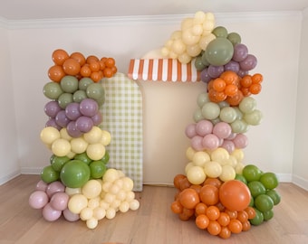 Locally Grown Balloon Garland Kit She's Off The Market Bridal Shower Balloon Arch Home Grown Baby Shower Vegetable Garden First Birthday