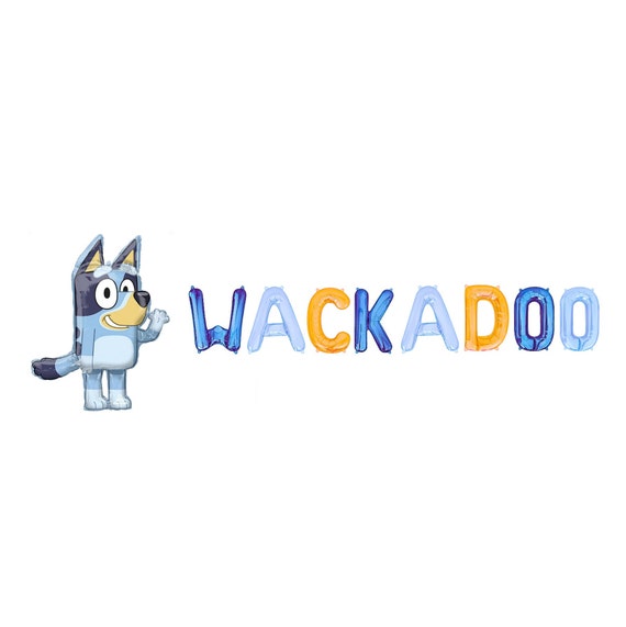 Wackadoo Bluey Balloon Banner Bluey Themed Birthday Decorations Kids Bluey  Birthday Party Decor 3rd 4th 5th 6th Bluey Balloon Bluey Party 