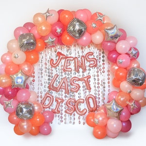 Last Disco Bachelorette Balloon Garland Retro Bachelorette Balloon Arch Party Decorations Groovy 60s 70s Lets Go Girls Austin Arch Kit