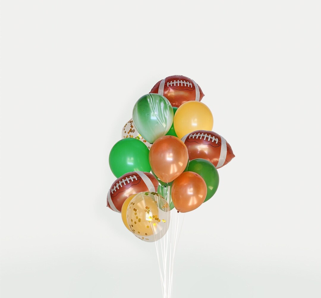 Football Balloon Bouquet Football 1st Birthday 1st Year Down Birthday