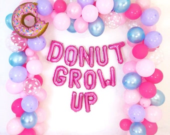 Balloon Garland Kit Donut Grow Up Party Donut Balloons Donut Donut Birthday Party Balloons