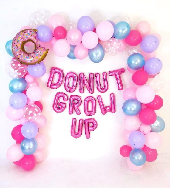Balloon Garland Kit Donut Grow Up Party Donut Balloons Donut Donut Birthday Party Balloons