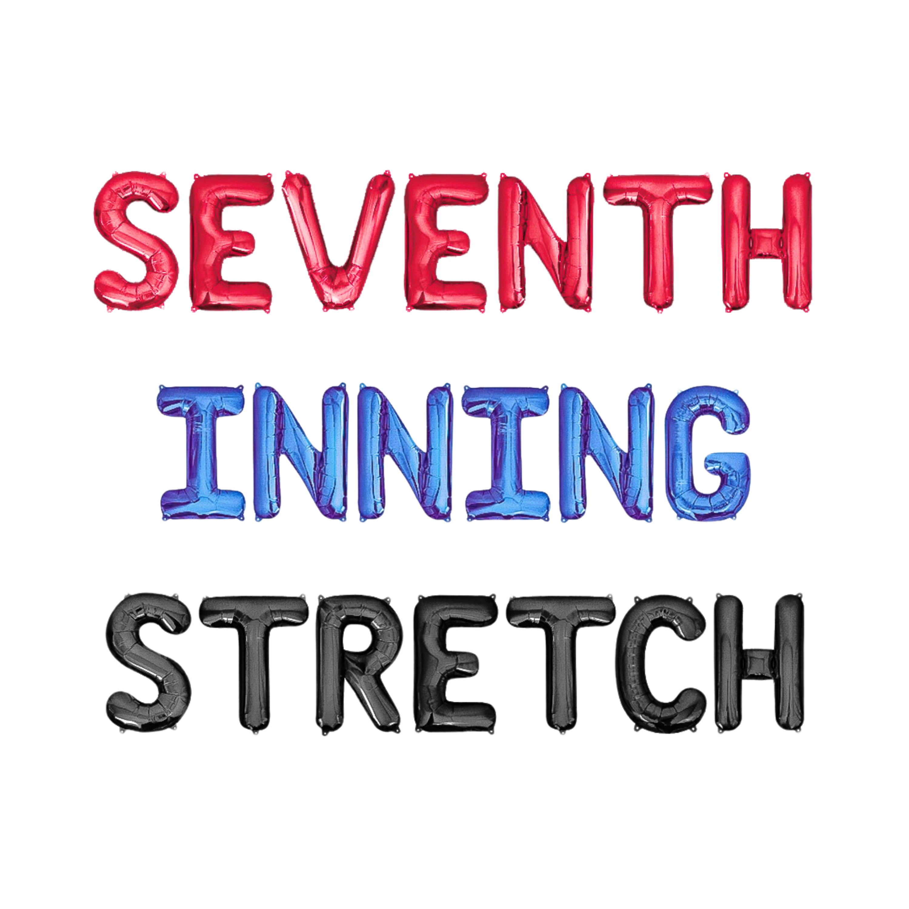 Seventh Inning Stretch Letter Balloon Kit 7th Birthday Party Balloon ...