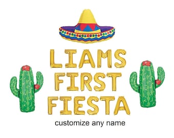 First Fiesta Balloons first fiesta decorations fiesta first birthday mexican 1st birthday first birthday fiesta fiesta birthday decorations