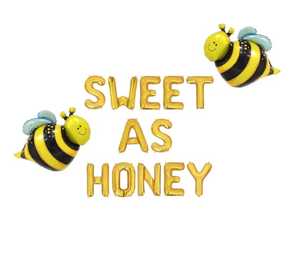 Sweet As Honey Bee Balloons Bee Balloons Little Hunny Bee Etsy
