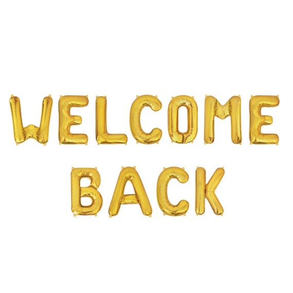 Welcome Back Banner Welcome Back To School Balloons Welcome Back Sign Welcome Back to School Welcome Back Balloon Banner First Day of School