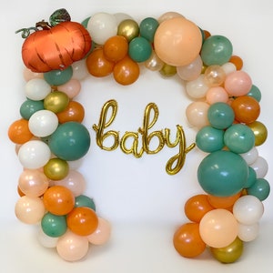 Fall Baby Shower Decorations Pumpkin Balloon Garland Pumpkin 1st Birthday Party Baby Shower Decor Balloon Arch Little Pumpkin Baby Shower