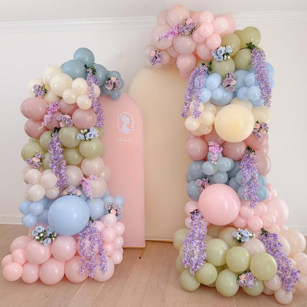 Diamond of the Season Balloon Garland Regal Tea for Two Party Bridal Shower Vintage Tea Party Arch Victorian Bachelorette Birthday Baby