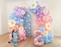 Rainbow Pastel Balloon Garland Featuring Bluey Balloon Birthday Balloon Arch Kit Birthday Party Decorations Birthday Party Decor For Girls