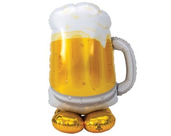 Beer Balloon 30th Birthday Party Beer Birthday Beer Mug Decoration 21st 25th 30th 40th 50th 60th Beer Games Birthday Decorations For Him