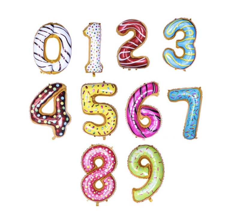 36 inch Donut Balloons Donut Grow Up Party Donut Balloon Numbers Donut Balloons Donut Balloon Bouquet Kit Donut Birthday Party Balloons image 1