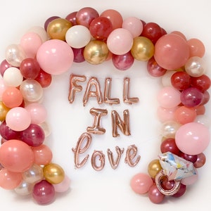 Fall In Love Balloon Garland Kit Fall In Love Bridal Shower Decor Fall Bridal Shower Decorations Bachelorette Party Balloon Arch Baby Shower