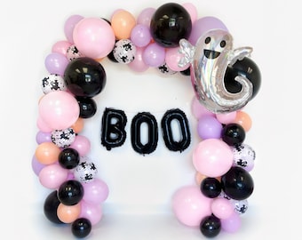 Halloween Balloon Garland Halloween Balloon Arch Halloween Balloon Installation Kit Halloween Party Decorations Baby Shower Spooky One Girl