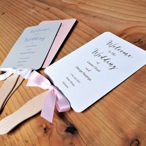 Wedding favor fans cheap sale