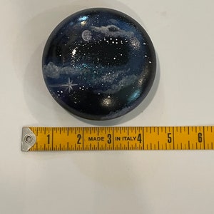 Rocks, Space Themed Rocks, Hand Painted Galaxy, Stars and Moon, Night ...
