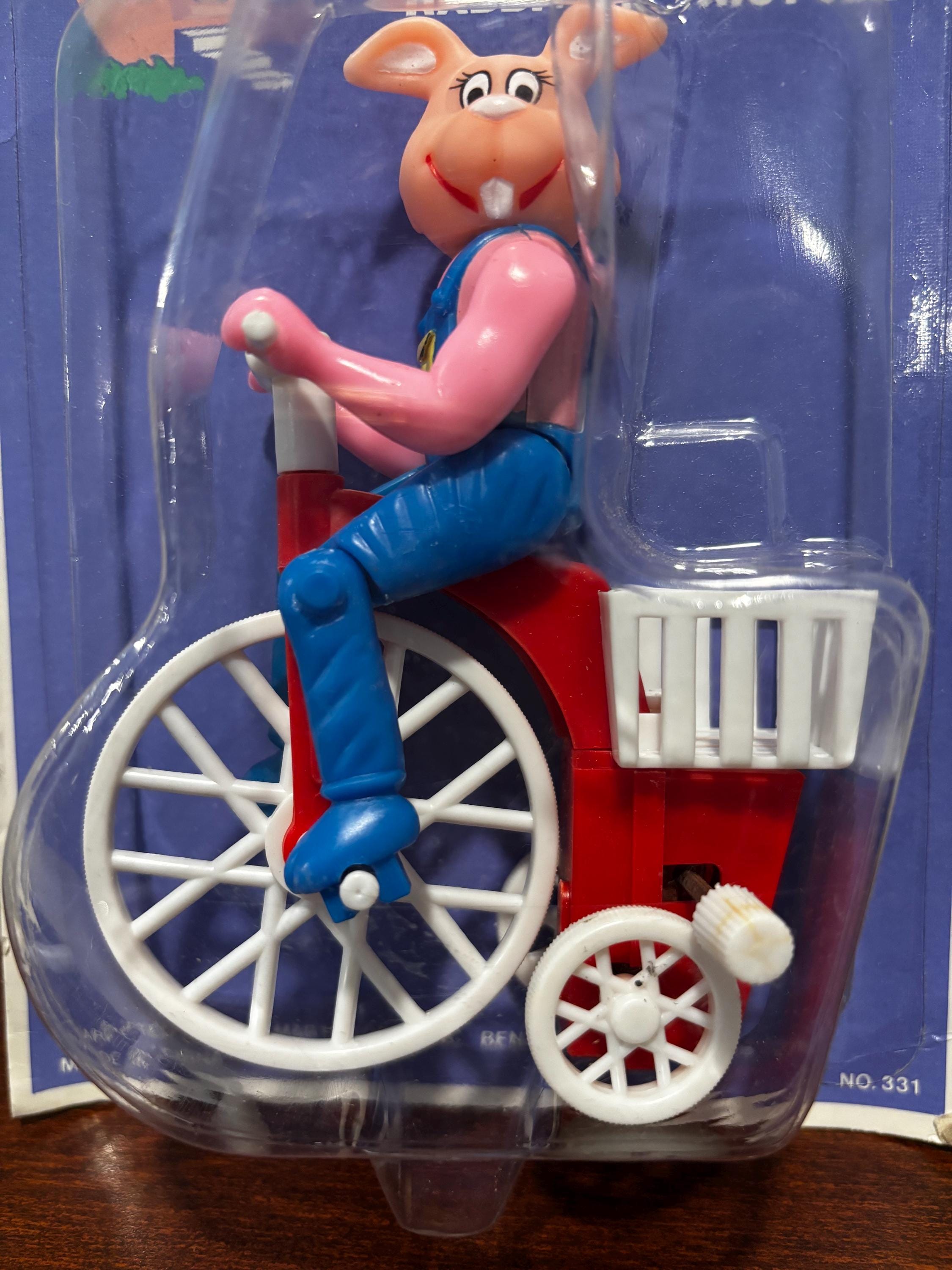 Vintage Easter Wind-up Rabbit on Tricycle Toy - Etsy
