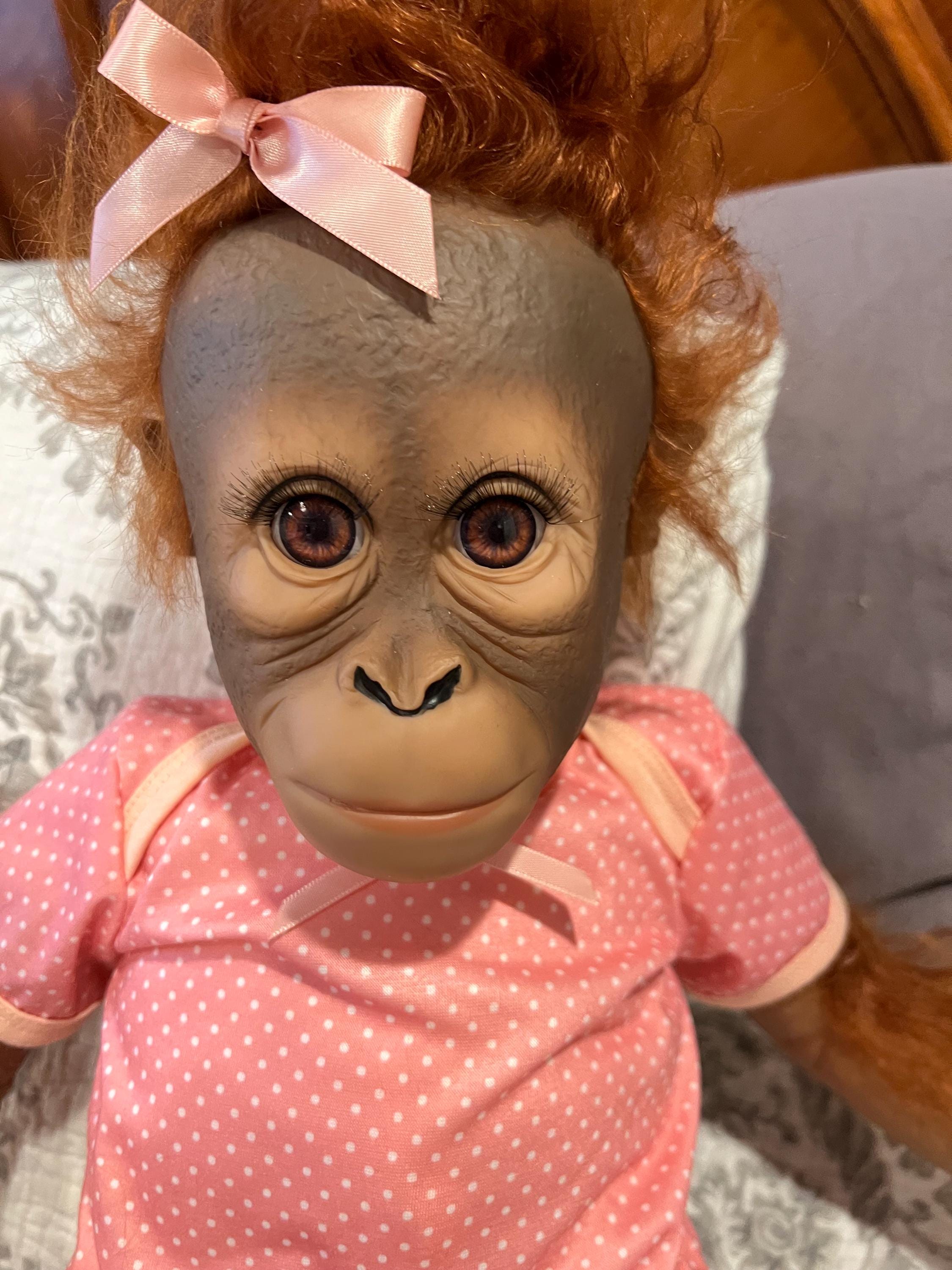 Ashton Drake Annabelle Monkey Doll With Twin Babies, Bradford