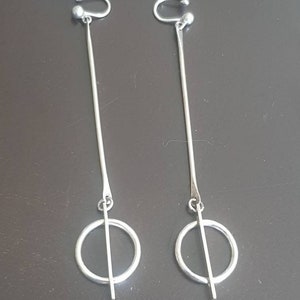 Hans Hansen silver earrings vintage very rare