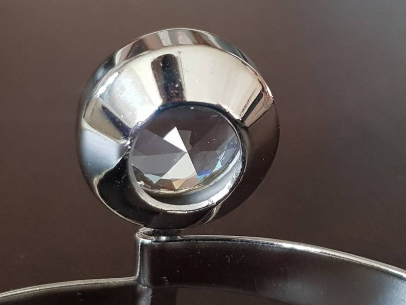 Bangle with rock crystal silver 835 like elis Kauppi