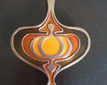 unn tangerud david Andersen norway pendentif avec collier bronze émail