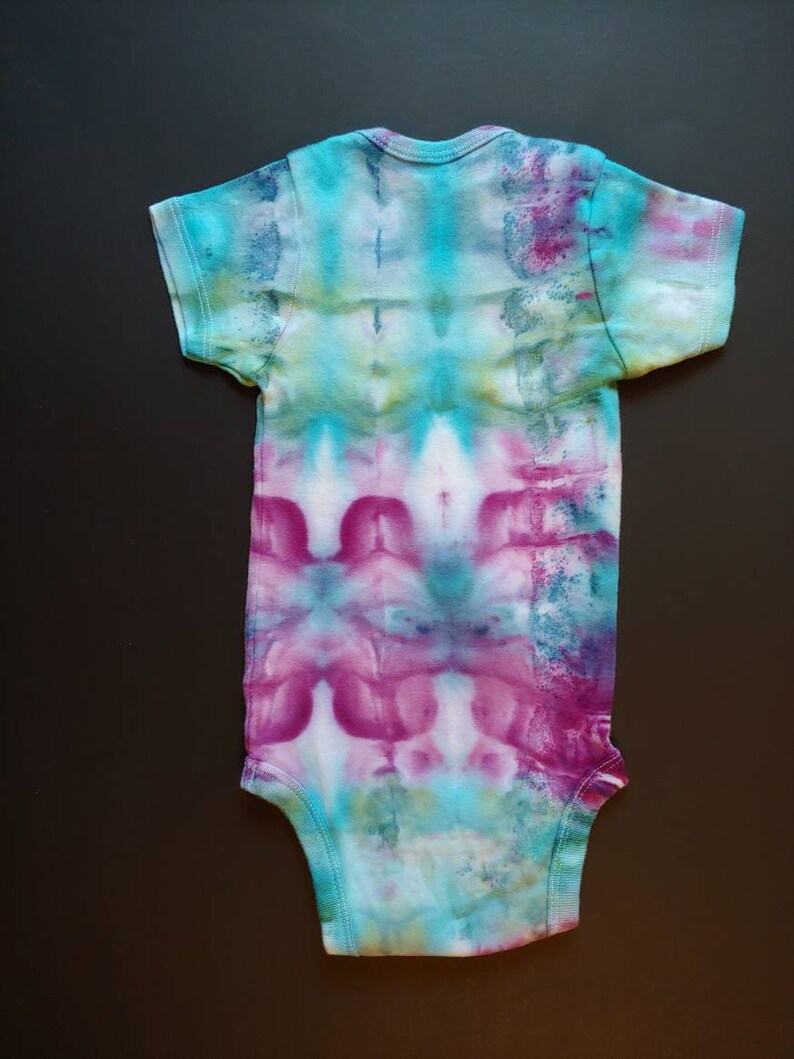 Tie Dye Green and Teal CreeperOnesie