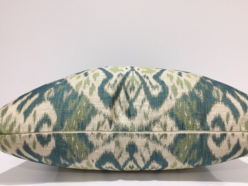 throw pillow cover home decor Handmade in USA Pillow Cover throw pillow decorative pillow cover green pillow cover Ikat pillow cover