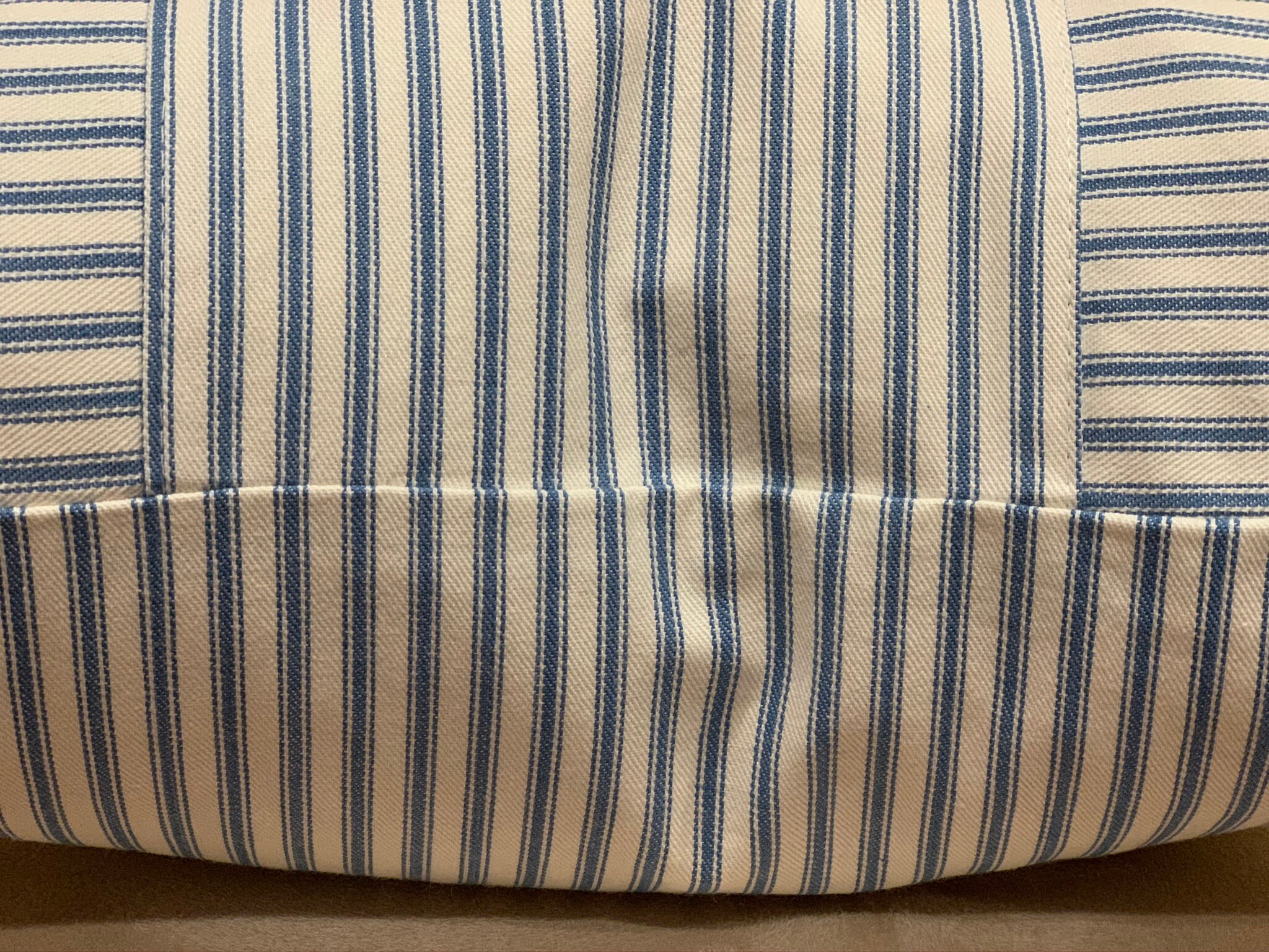 Blue Ticking Stripe pillow covers modern farmhouse style | Etsy