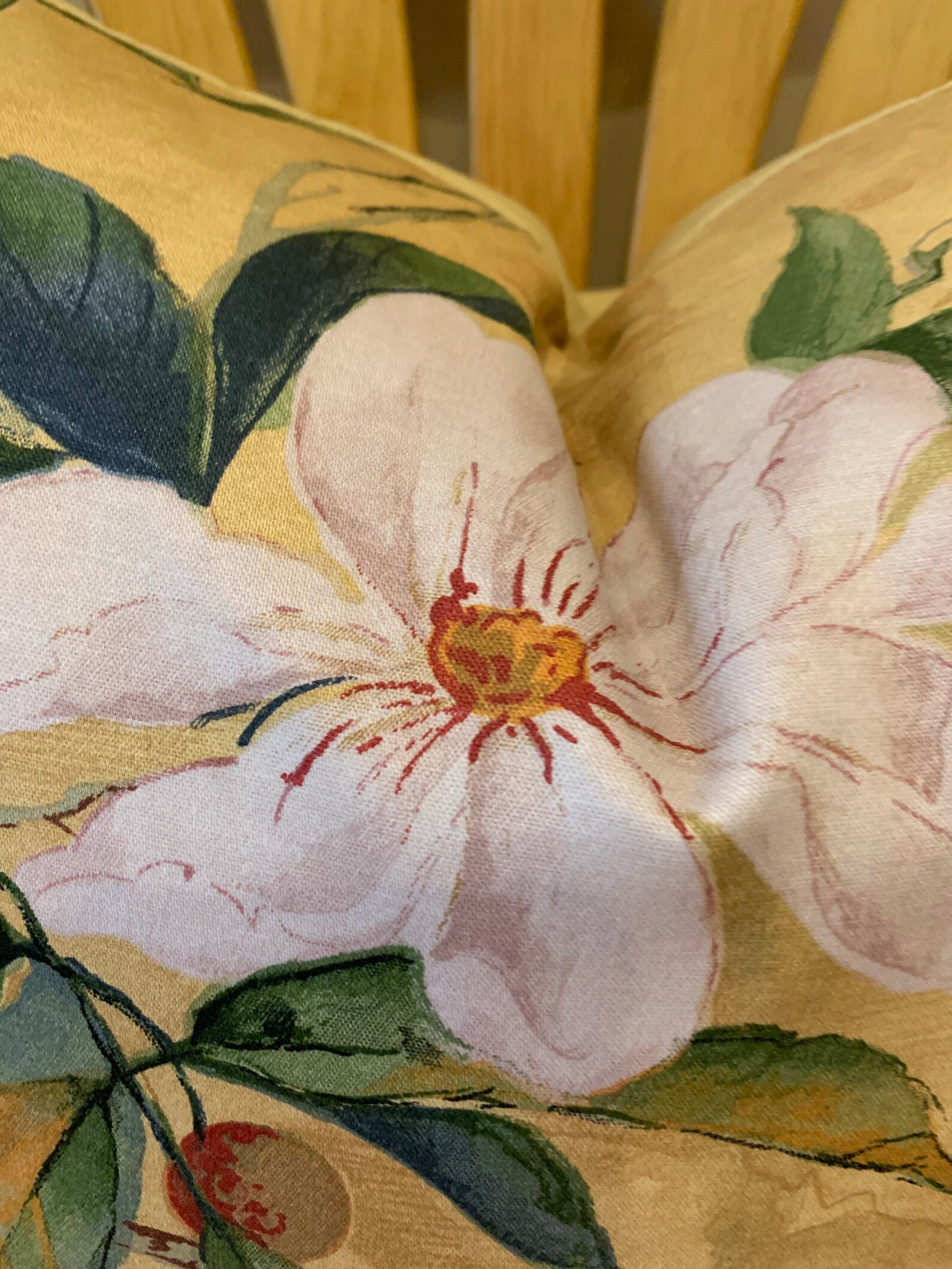 Blue Green Gold Pillow Cover Floral Bluebird Pillow Etsy