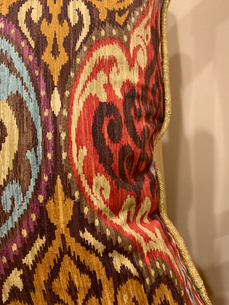 Bohemian Chic Jewel Toned Pillow Covers Blue Gold Red Etsy