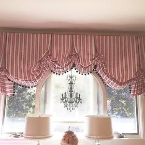 Balloon Shade London shade Roman shade custom drapes, Example of work I do, Not for sale, Please see the description, Convo me for details!