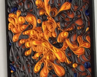 Modern Art Quilling On Canvas