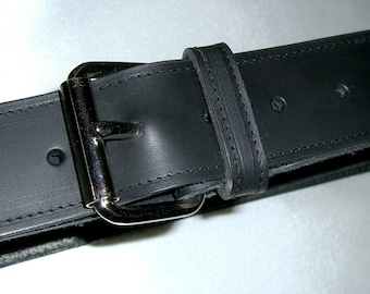 Leather belt belt rustic genuine leather 4 cm black unisex with groove seam or blank 80 cm 85 cm 90 cm 95 cm 100 cm 105 cm 110 cm
