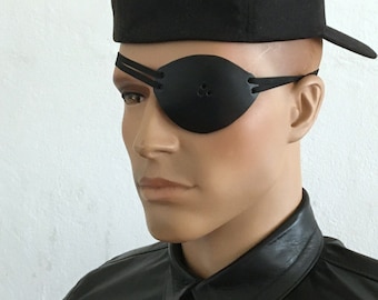 Eye patch leather eye patch eye patch with optionally three viewing holes