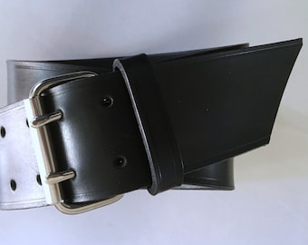 Ceinture XXL ceinture en cuir xxl large noir 6 cm de large ceinture extra large