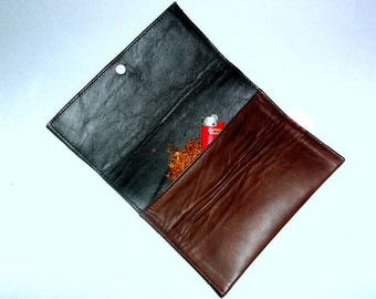 Tabaksbeutel Tabaktasche Ledertasche Lederbeutel für Tabak