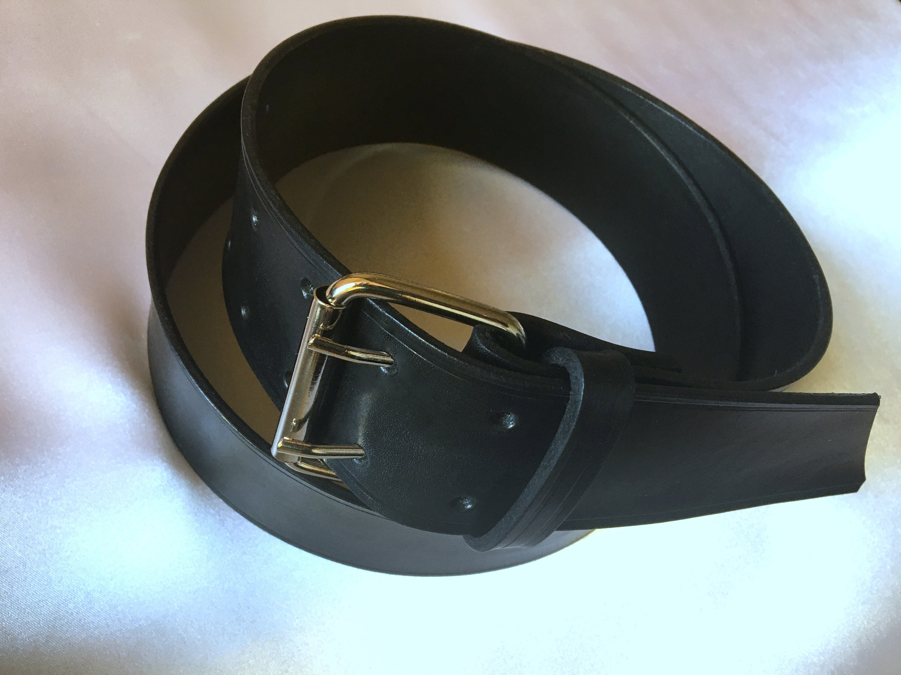 XL Leather Belt, XL Wide, Black, 5 Cm Wide Belt - Etsy