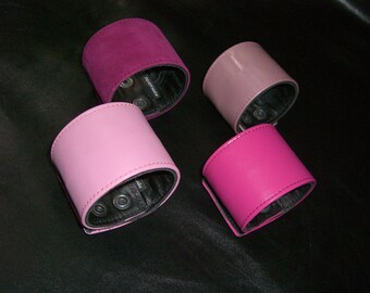 Leather bracelets with wallet pink collection purse bracelet bracelet Pink wrist Wallet