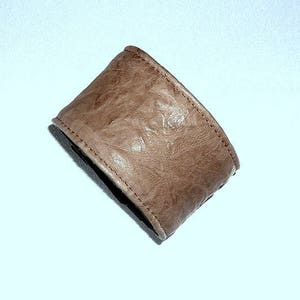 Pulsera con compartimento para dinero para mujer y hombre, cartera de mano, pulsera de piel, cartera, cartera de viaje, cartera, escondite de dinero, compartimento secreto, color beige y marrón