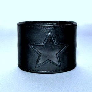 Cartera de pulsera, cartera de pulsera de estrella negra, pulsera de cuero, pulsera, bolso negro con compartimento secreto, cartera para esconder dinero