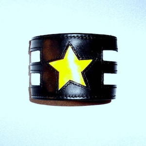 Pulsera Dinero Langosta Pulsera de Cuero Pulsera Star Wallet Star Motif Compartimento Secreto Correa de bolso deportivo
