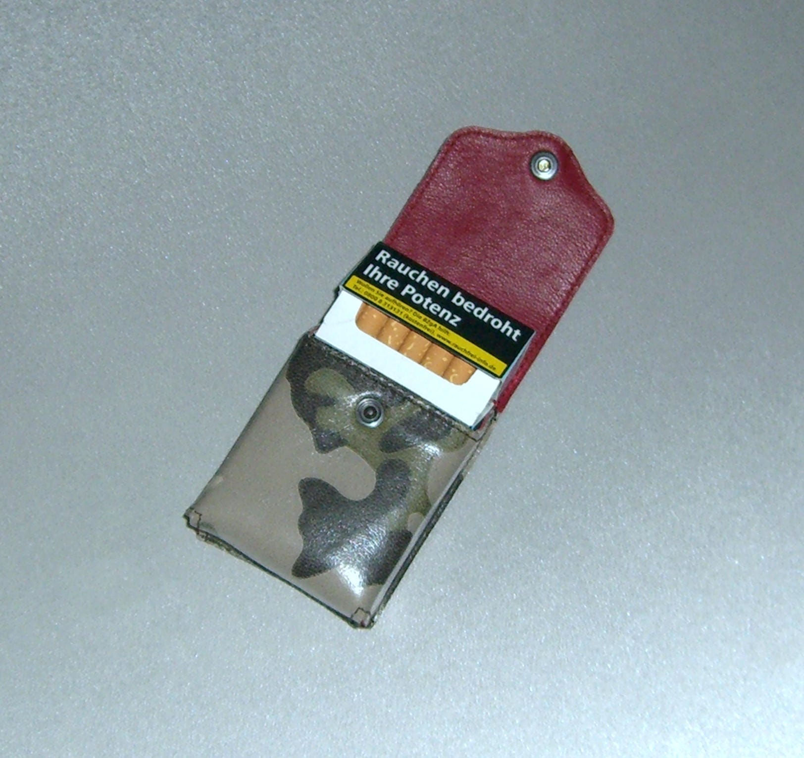 Cigarette Case Cigarette Box Camouflage Look