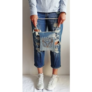 Sac en jean, Sac fait main, Sac bandoulière, Sac bleu, Petit sac, Sac en jean, Sac tendance, Sac à bandoulière, Sac à main