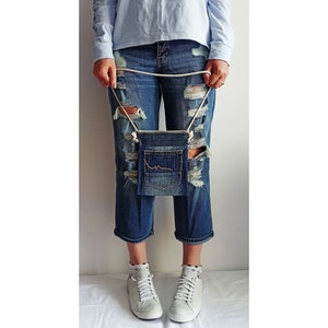 Denim bags (set), Crossbody bags, Small bags, Denim bags, Blue bags, Handmade bags, Women bags, Fashion bags, Upcycled denim, Shoulder bags
