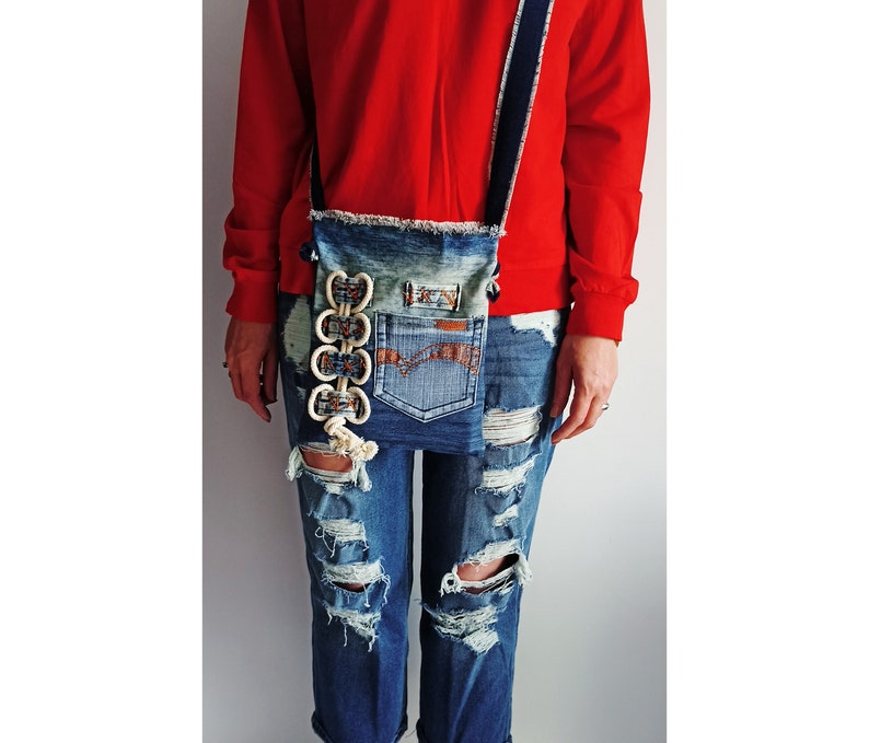 20 Borse Messenger In Denim Blu 15x16 Pollici - InGreetings, Nuove Con Etichette - Foto 3