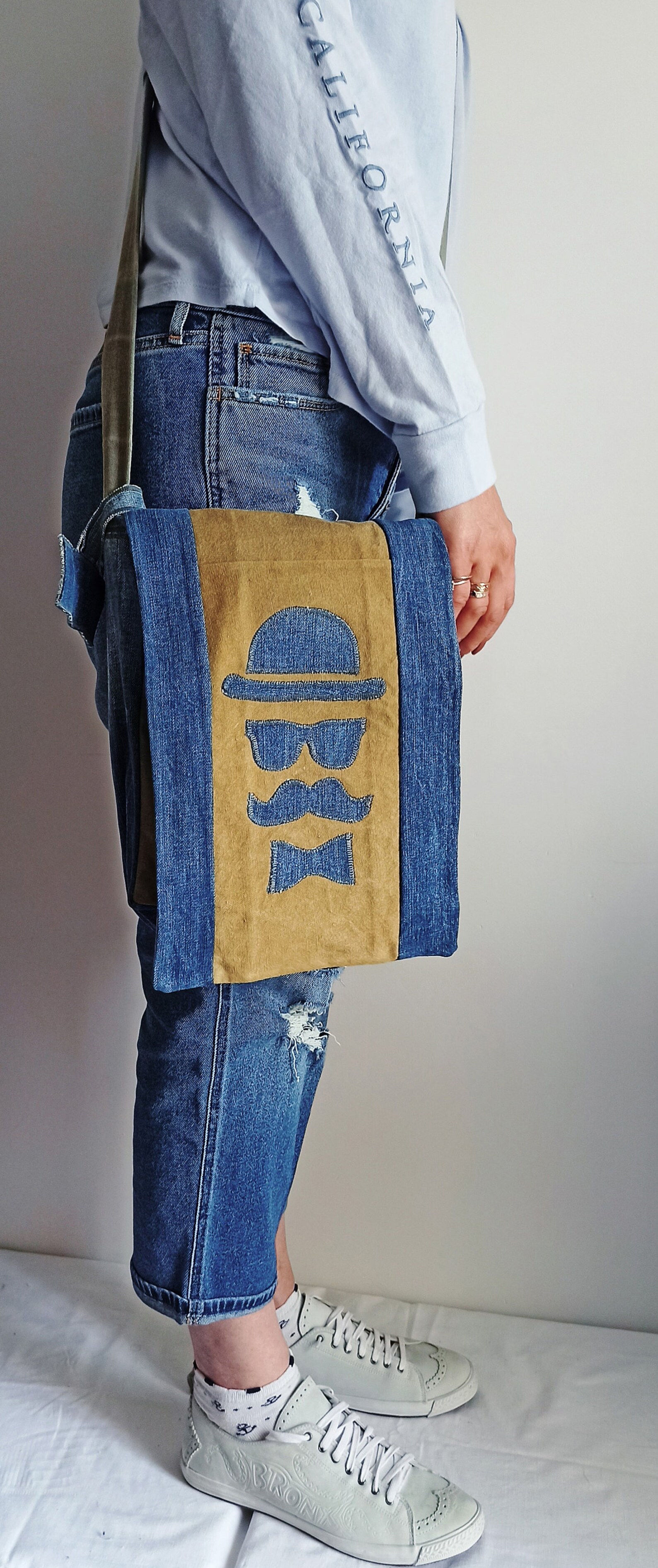 Denim Messenger Bag Denim Small Bag set , Garyusha Denim Bags Design