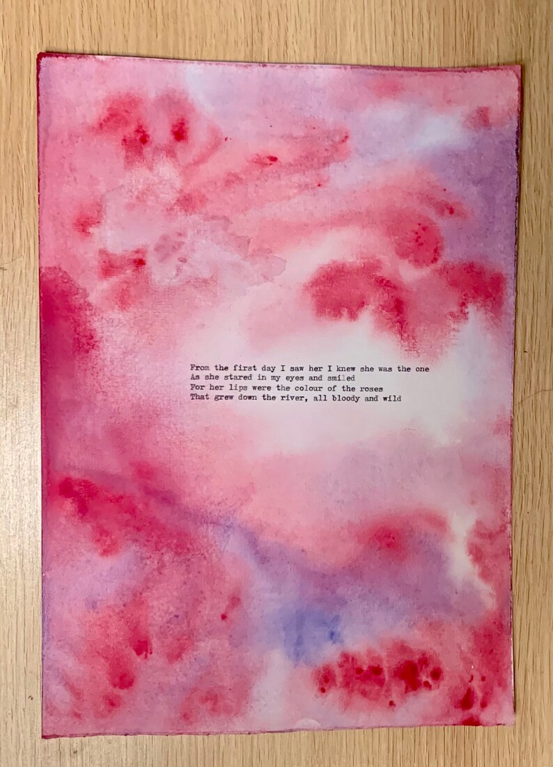 Where the Wild Roses Grow Nick Cave & Kylie Minogue lyrics Etsy
