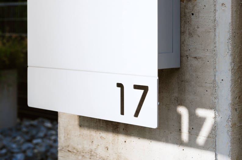 Modern Custom Mailbox Large Mailbox Wall Mounted Mailbox Etsy