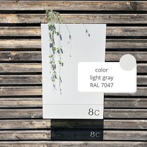 Modern Personalized Metal Mailbox: Large Wall Mounted, Powder Coated Steel image 11